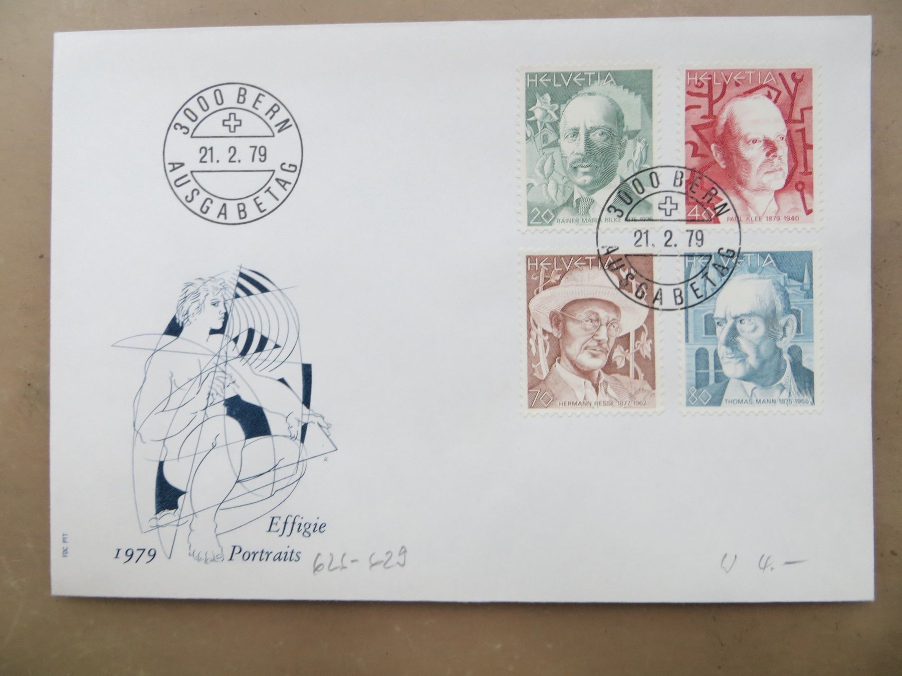 Tutti i francobolli: Zwei Briefe FDC Sondermarken 1979 – Usato da Basel venduto da 8013