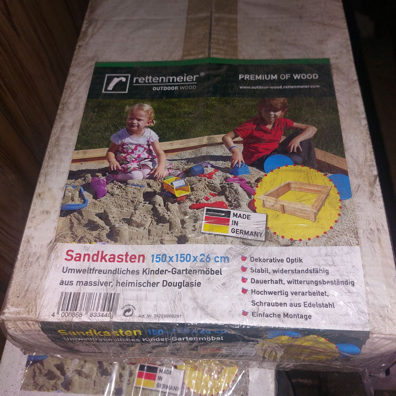 Sandkasten: Sandkasten - Douglasie - Bausatz – Gebraucht aus Langenthal von inf_bk88