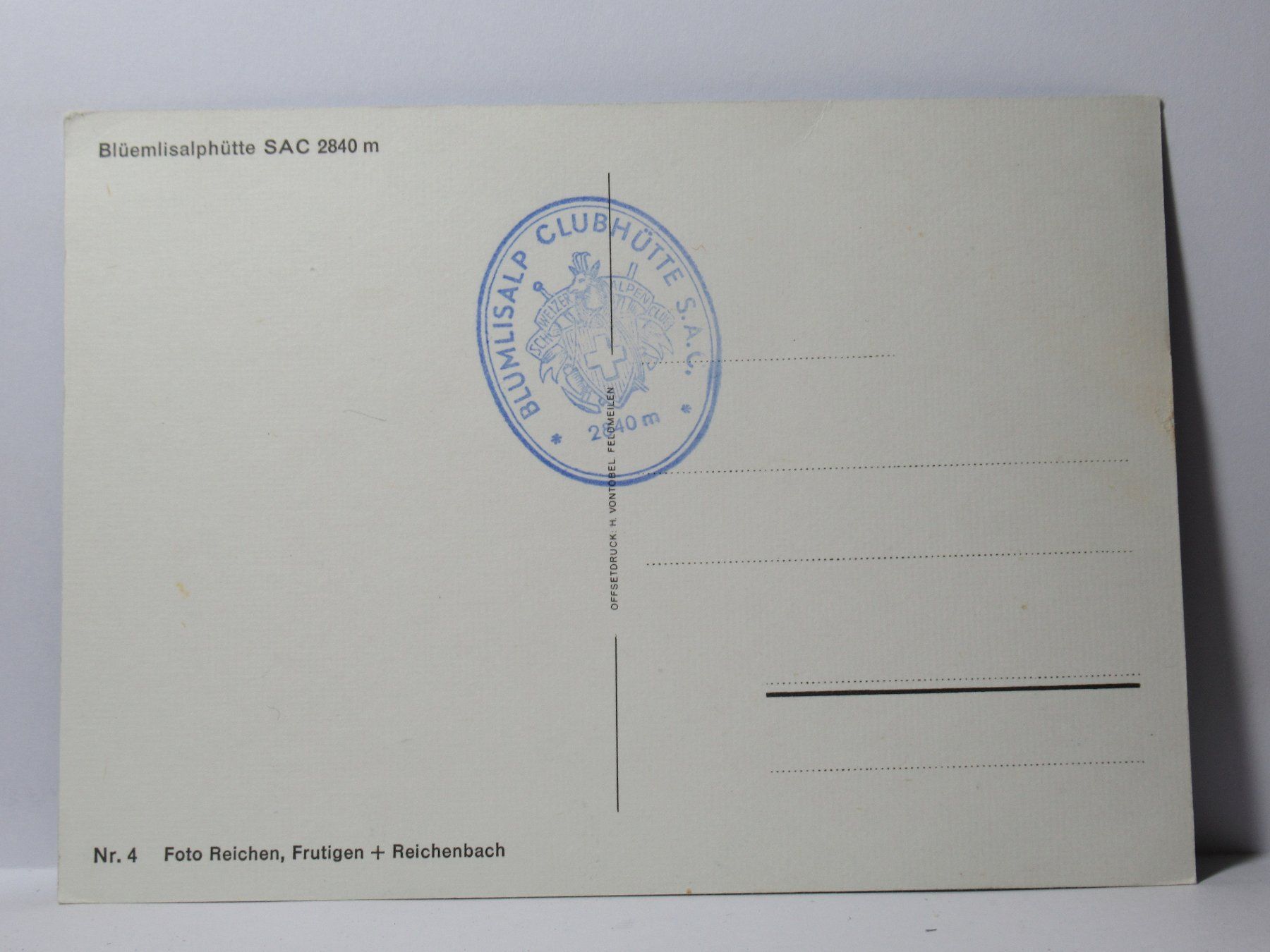 Cartoline postali: Blümlisalphütte S A C – Nuovo (secondo la descrizione) da Grenchen venduto da Bluemchen1900 1