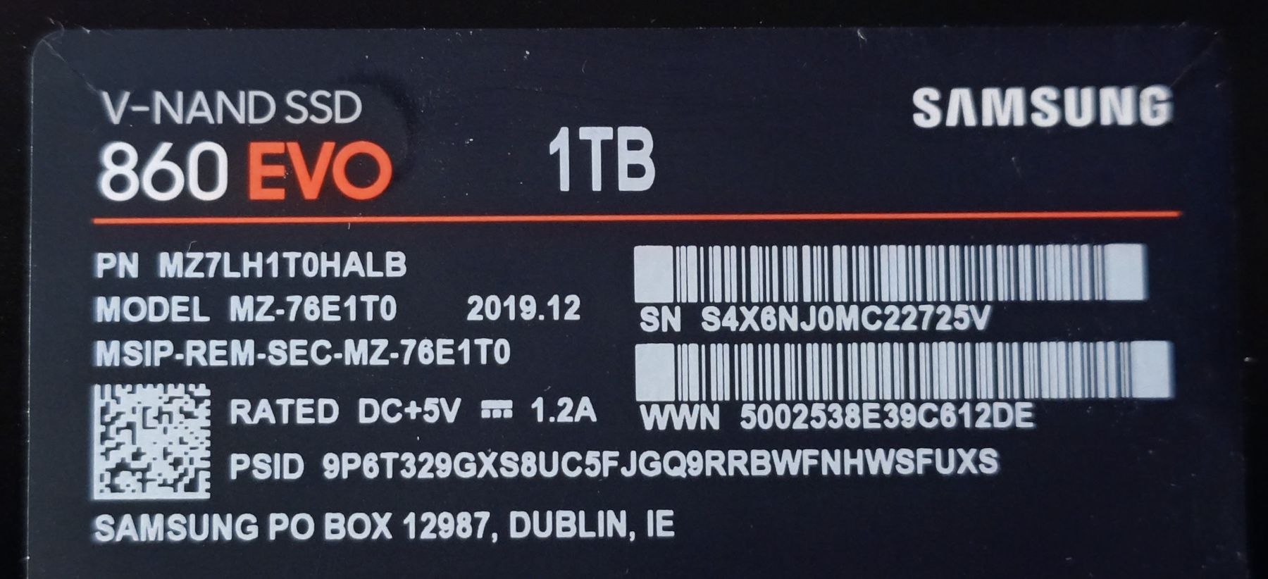 Samsung Harddisks: Samsung 860 EVO SSD | 1TB | Viel Platz | Solid State Drive – Gebraucht aus Ennetmoos von Faders 2