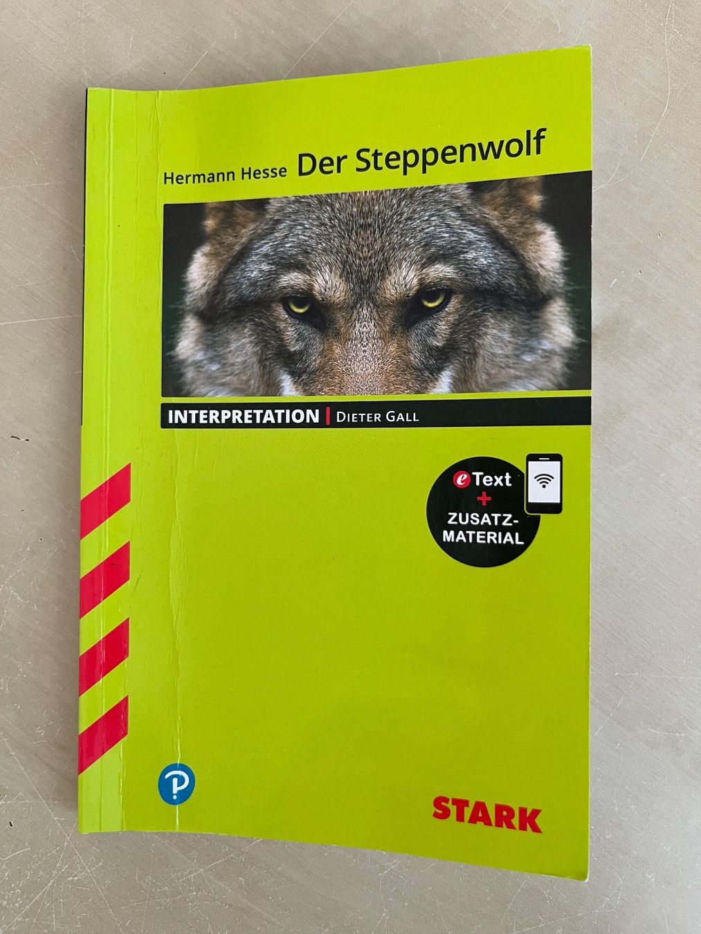Libri: Stark Interpretation - Der Steppenwolf - Hermann Hesse – Usato da Wettingen venduto da gaphda