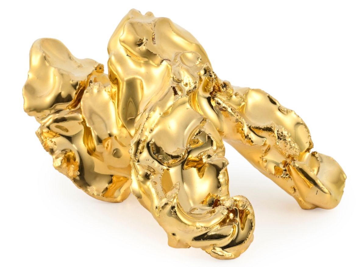 Statuette: Marcel Wanders "One minute sculpture", céramique dorée, 1963 – Usato da Genève venduto da ParkAvenue26 2