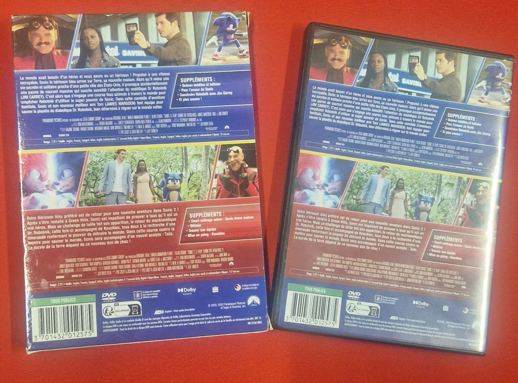 Alle DVDs: DVD Sonic 1 et 2 Collection Français – Gebraucht aus Villars-sur-Glâne von MrLobTec 1
