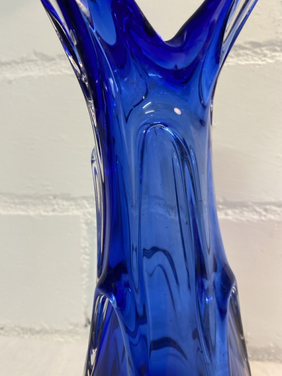 Murano Vasi & Recipienti: Wunderschöne, blaue Murano Glas Vase - ein Blickfang! – Usato da sursee venduto da trilli-tralli 8
