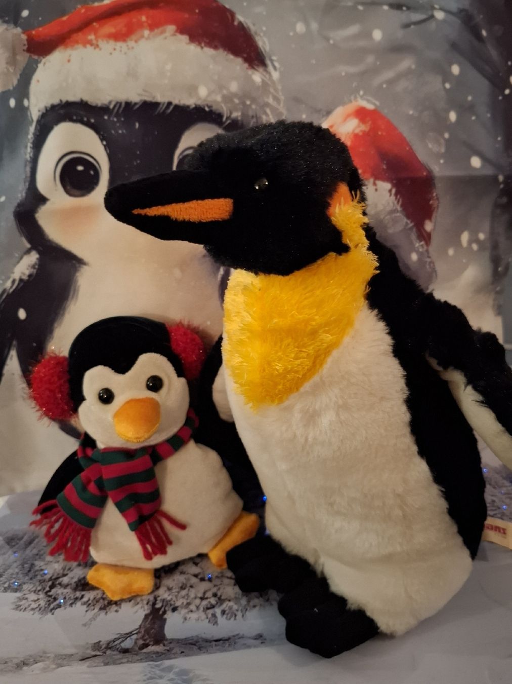 Toutes les décorations: 2 ÄLTERE PINGUINE MIT SAMTKISSEN – Neuf (Voir description) à Gretzenbach par schibaya 4