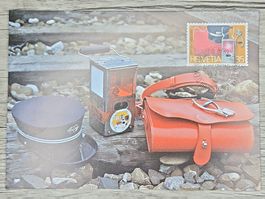 CL04 Carte Postale + Timbre Suisse 1985