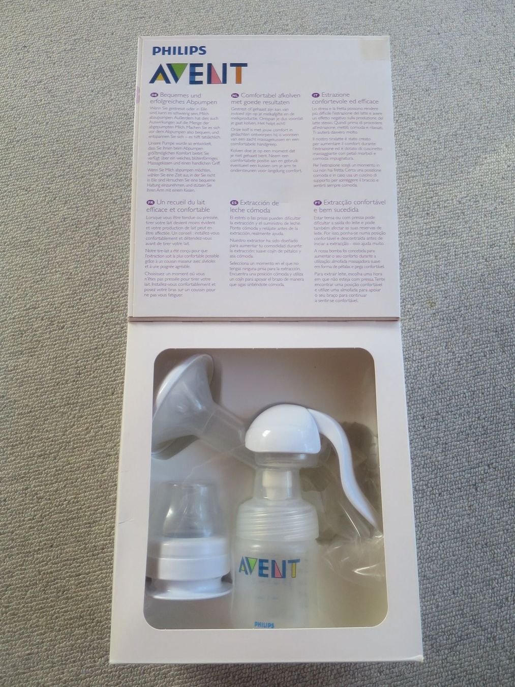 Philips Accessori per l’allattamento: Philips Avent Handmilchpumpe – Nuovo e nell'imballaggio originale da Winterthur venduto da Benz420 1