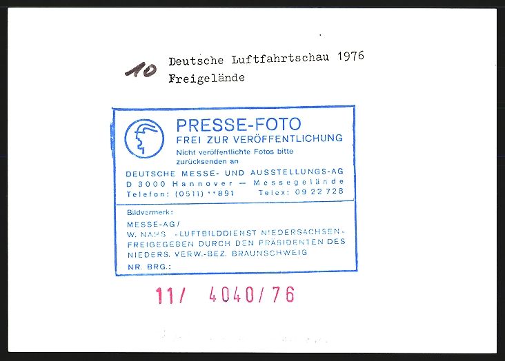 Fotografie & Manifesti: Fotografie Flughafen Hannover, Deutsche  – Usato da Berlin venduto da bartko-reher 1