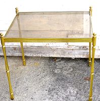 Goldener Beistell - Salon Tisch Vintage Messing