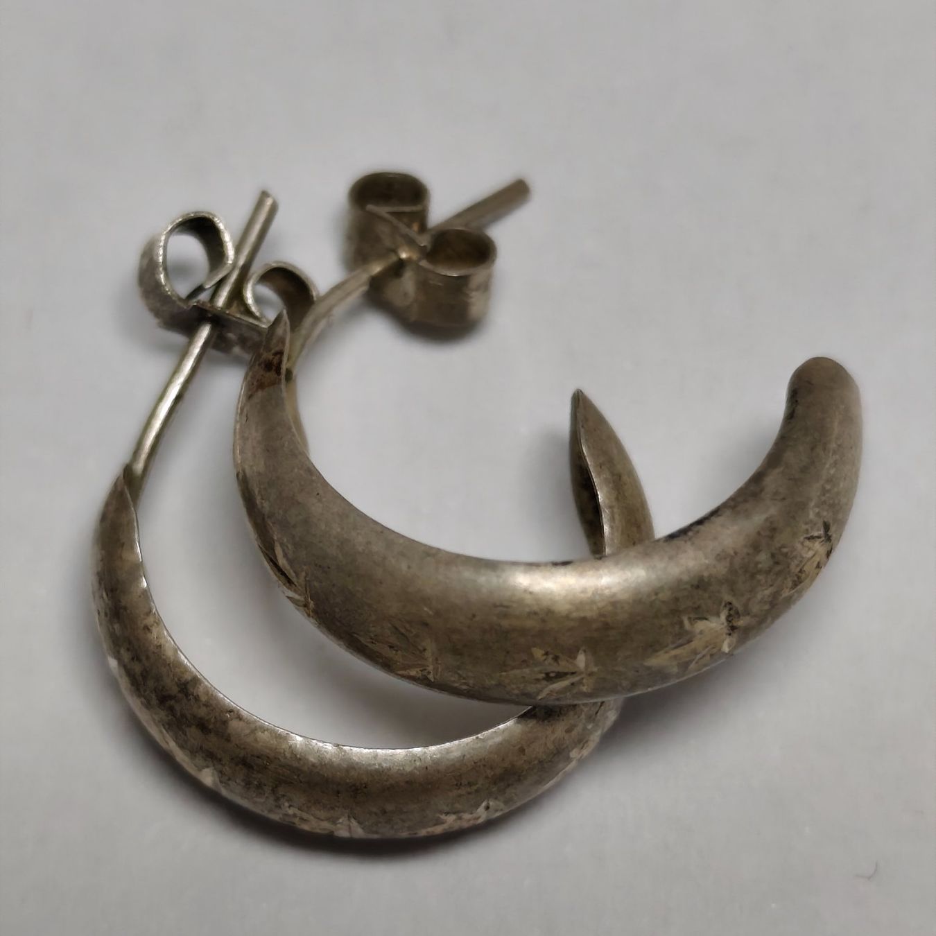 Orecchini pendenti & Orecchini a lobo: Vintage Silver silber Stud Earrings Boucles d'Oreilles #A3 – Usato da Châtelaine venduto da Tropic.Watch2 3