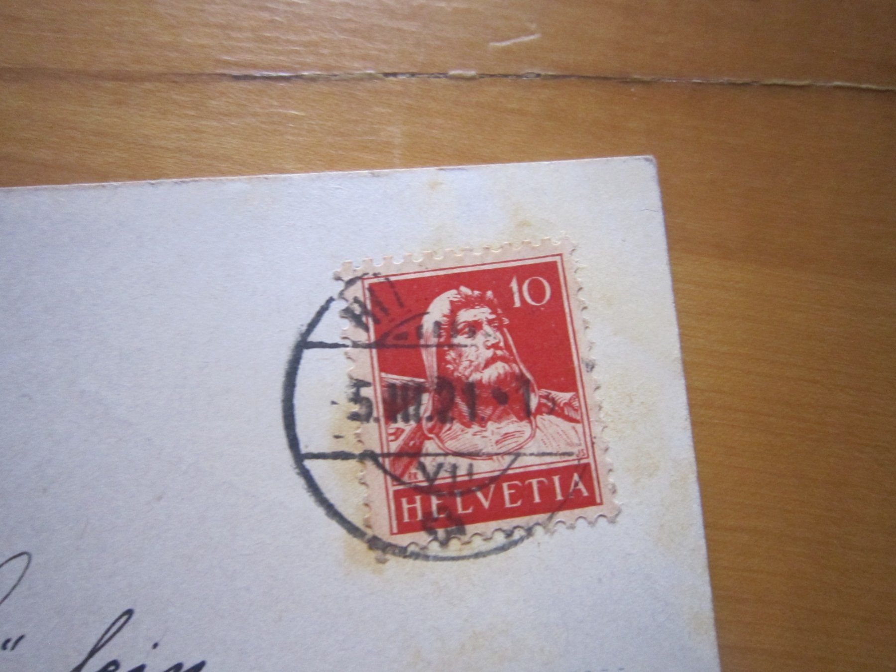 Ansichtskarten: No 4 Postkarte 1921 – Gebraucht aus Gordola von Polentaefung 2