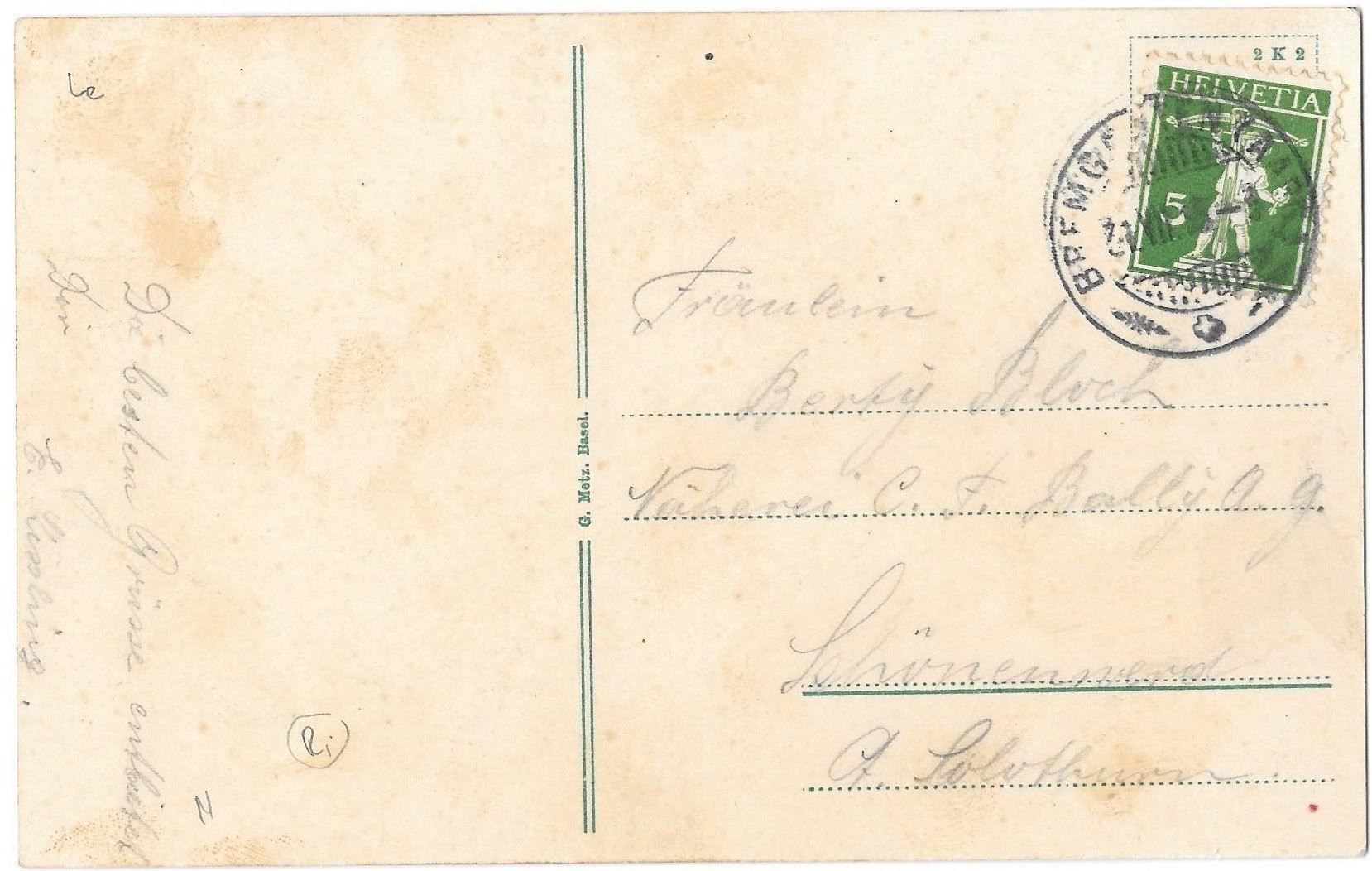 Cartoline postali: Bremgarten 2 Bilder und Buchstabe B – Usato da Olten venduto da clotaldi 1