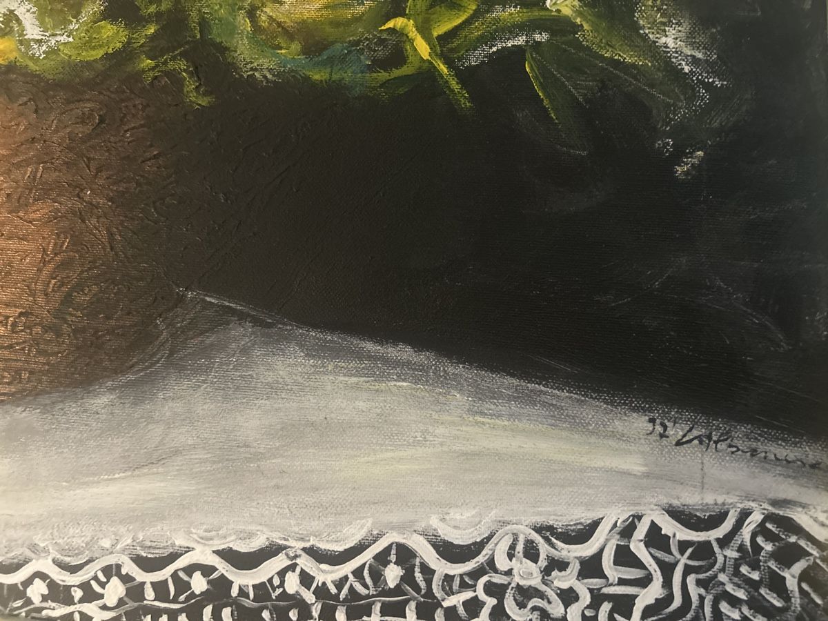 Dipinti: Blumen & Zitronen Öl-Gemälde gerahmt – Usato da Glarus venduto da KunstWerkEr-LS87 2