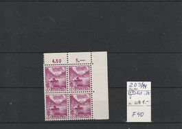 Viererblock mit 203Ay**, Kat. 20.- Fr. , ab 1.-