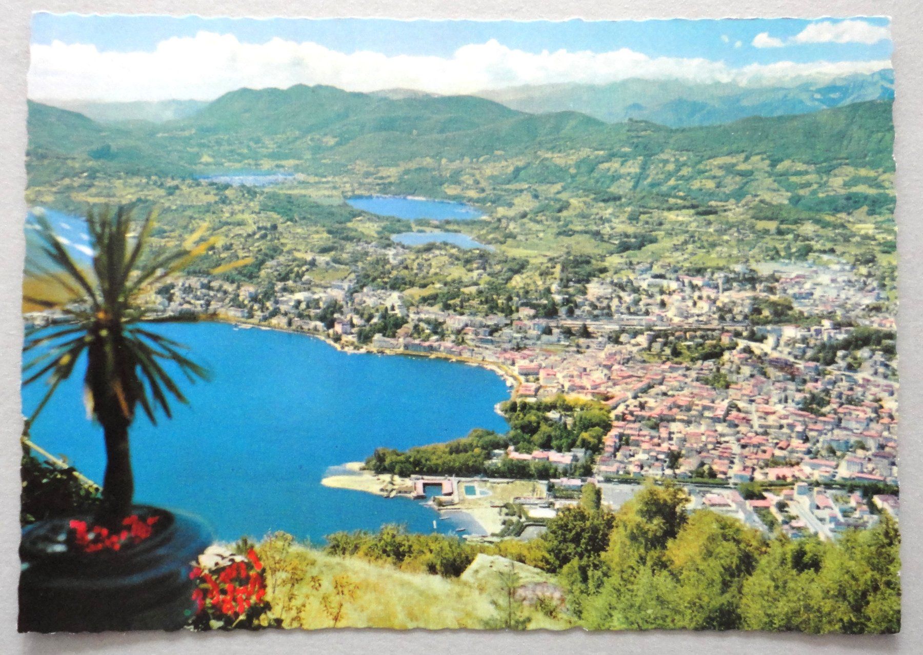 Cartoline postali: Lugano, Panorama verso le Alpi – Usato da Fétigny venduto da Billy2miny