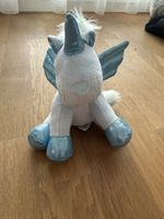 Plüschtier Einhorn blau mit Glitzer, sehr guter Zustand!
