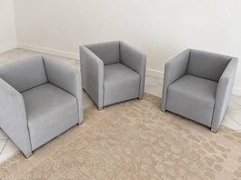 3 Micasa Sessel hellgrau / einzeln oder Set / Top Zustand
