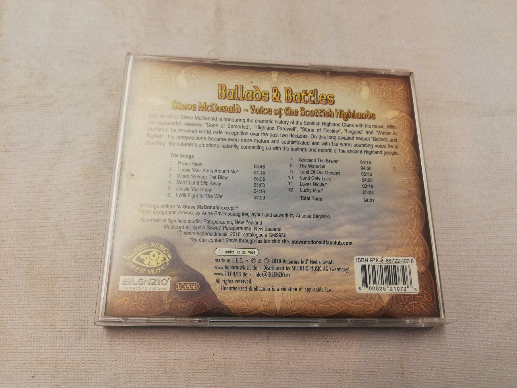 CDs: STEVE MCDONALD - BALLADS & BATTLES – Gebraucht aus Bern von Vinylsound.ch 1