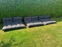 3x Kissen für Europaletten-Lounge inkl. Rückenkissen
