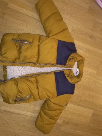 Kinder Winterjacke Smile gelb Grösse 80 gefüttert