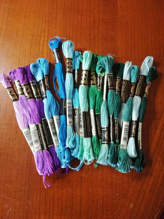 100 pz/borsa colore casuale filo di cotone per pun... – Grandado