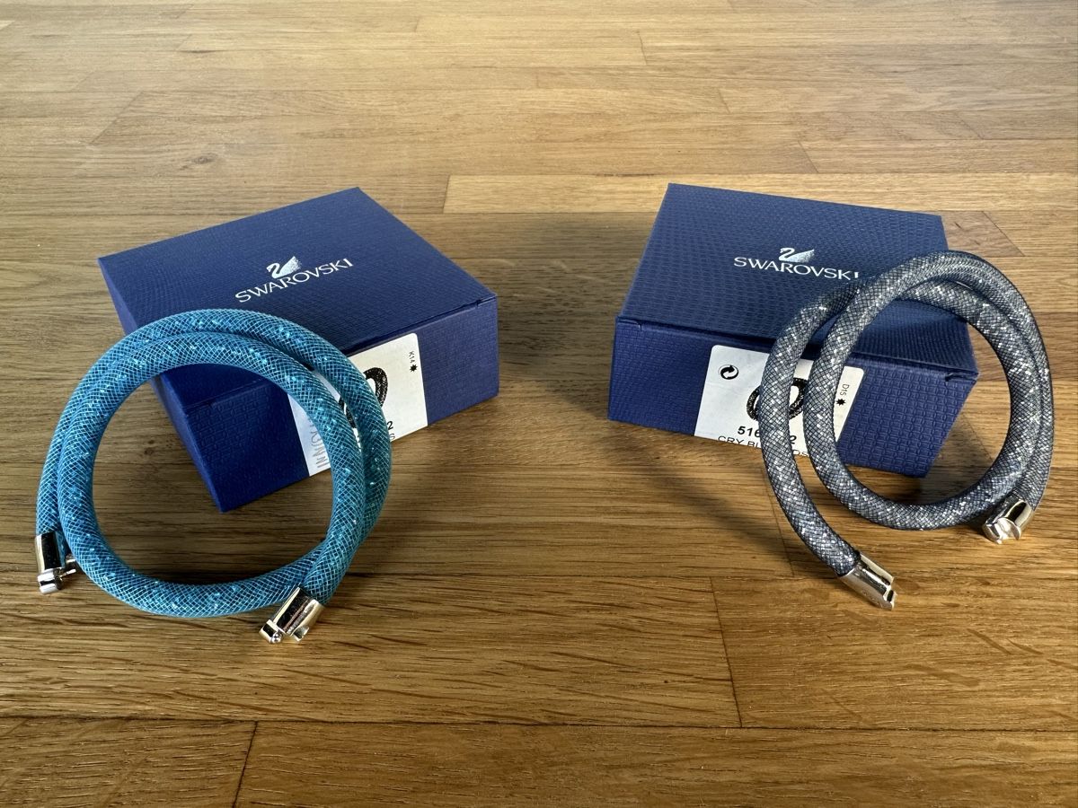 Swarovski Bracciali & Braccialetti: Bracelet Swarovski Stardust Bleu Double  – Nuovo (secondo la descrizione) da Juriens venduto da JulJean1985 1