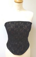 Morgan de Toi - Elastische Spitzen Corsage – schwarz