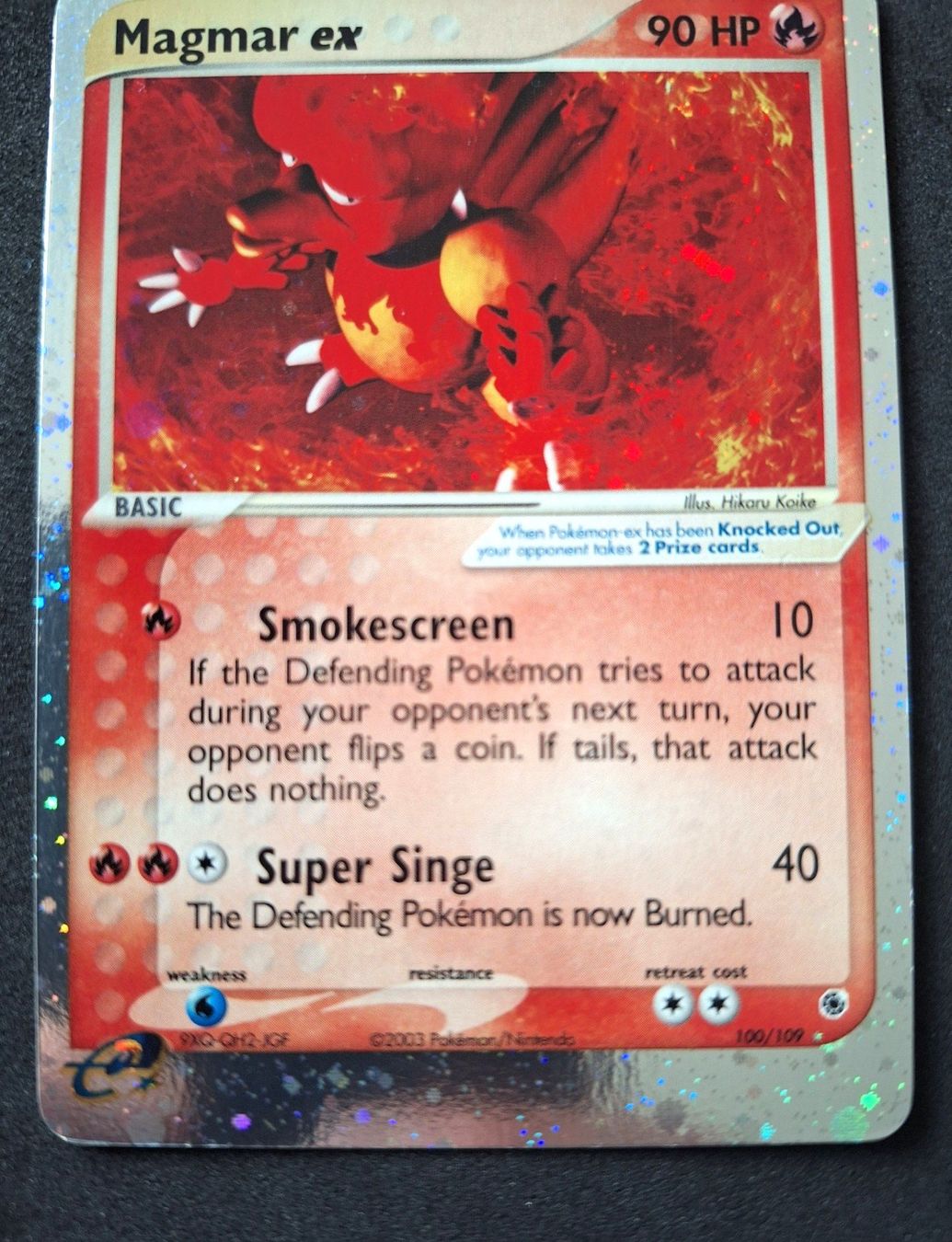 Pokémon Carte collezionabili: Magmar EX #100 Pokemon Ruby & Sapphire – Usato da Sugiez venduto da eLCangri90 2