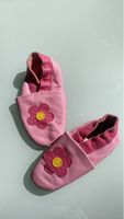 Krabbelschuhe Leder rosa Blume Gr 20/21 gebraucht