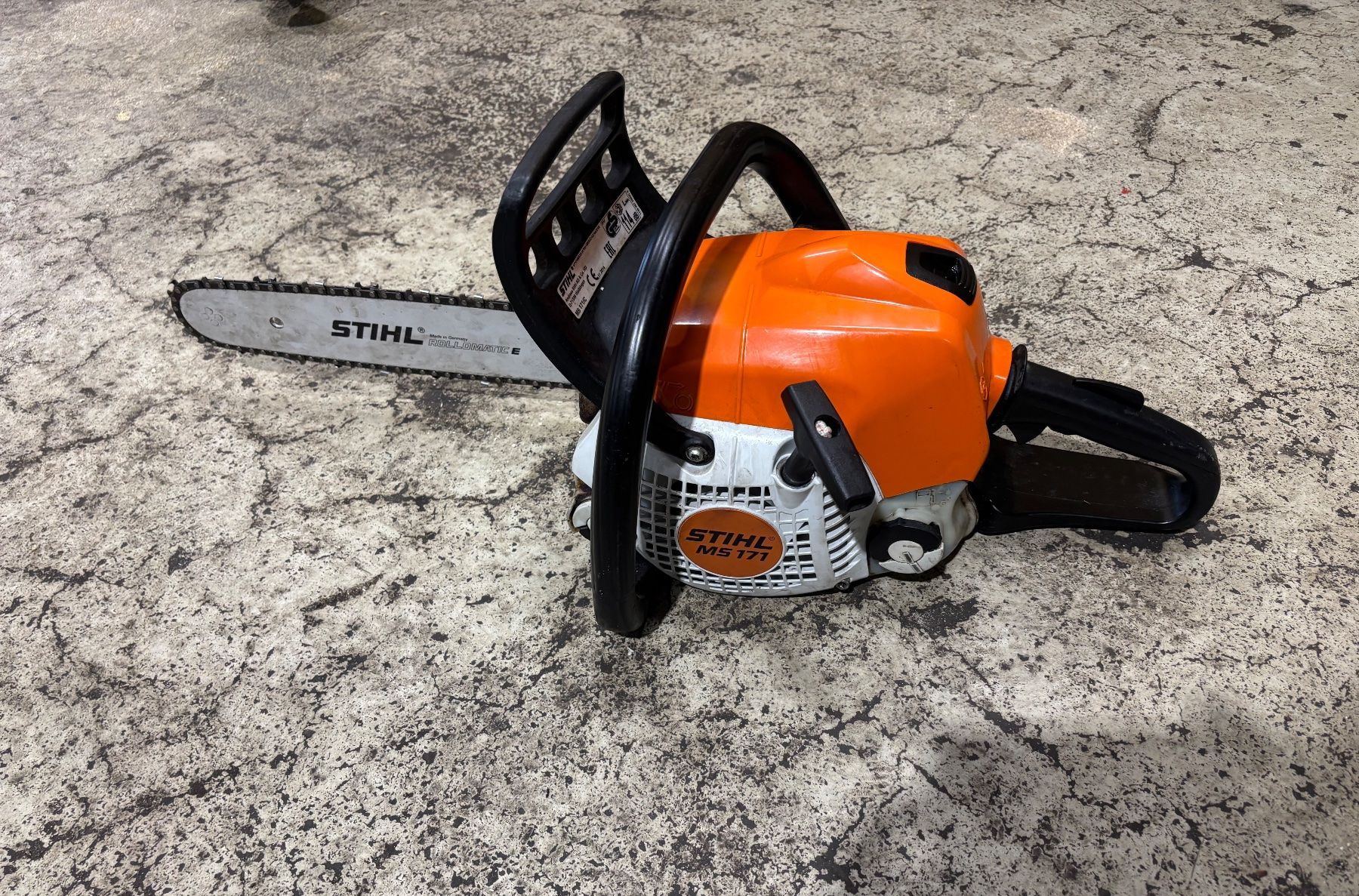 Stihl Seghe: STIHL MS 171 Benzin-Kettensäge – Usato da Grono venduto da Alpina6537 1