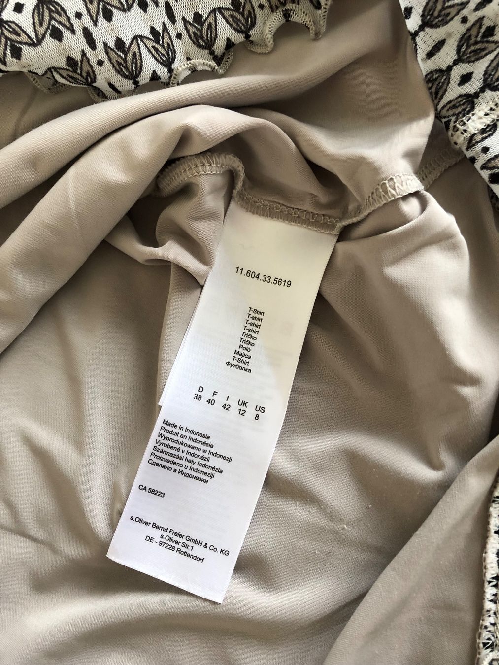 S.Oliver Tops: Top San Oliver Premium taille 36/38 – Gebraucht aus Le Crêt-p-Semsales von staglione69 6