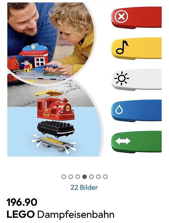 Giocattoli: LEGO DUPLO Dampfeisenbahn NP 196 – Usato da Le Mont-sur-Lausanne venduto da swisssail 1