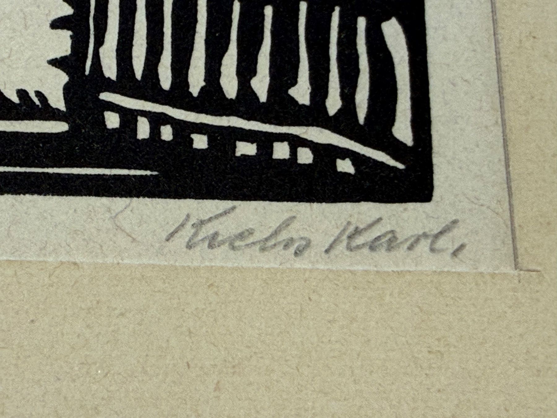 Xilografie: KREBS Karl, 2 Holzschnitte signiert – Usato da Bern venduto da Jwpm66 3
