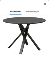 Ikea MARIEDAMM Tisch, schwarz marmoriert