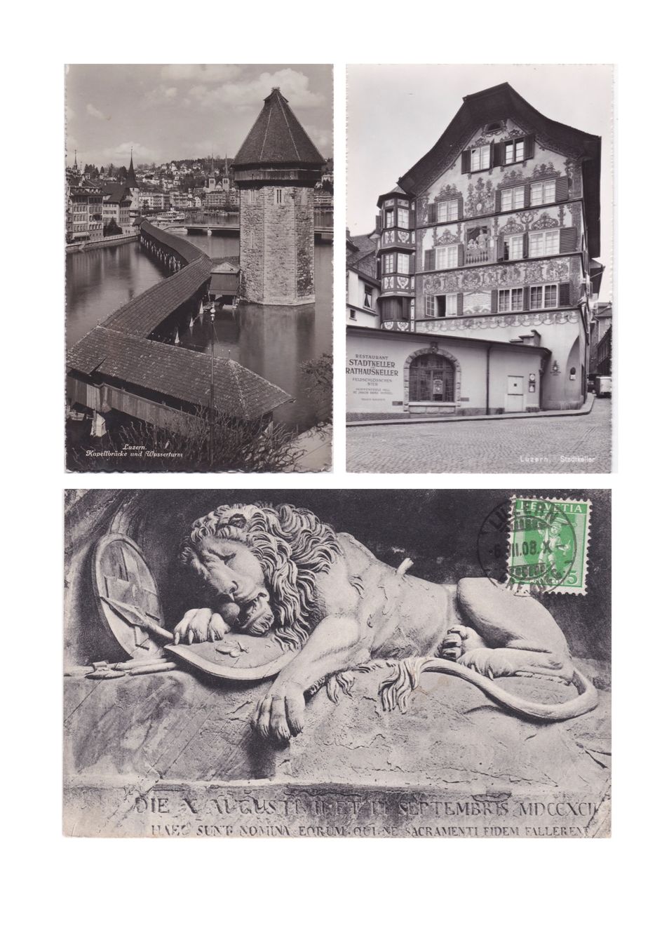 Cartoline postali: Konvolut Luzern – Usato da Baar venduto da dokuba 3