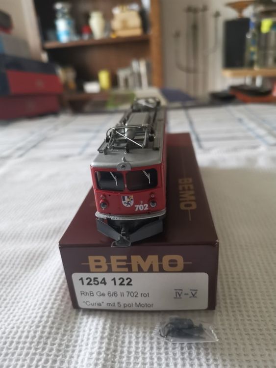Locomotive Bemo 1254 RhB Ge 6/6 "Curia" Échelle Hoe Hom - Occasion