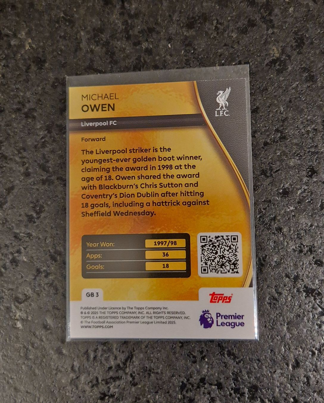 Topps Carte collezionabili: Michael Owen - Liverpool - Topps – Nuovo (secondo la descrizione) da Burg AG venduto da Danoe 1
