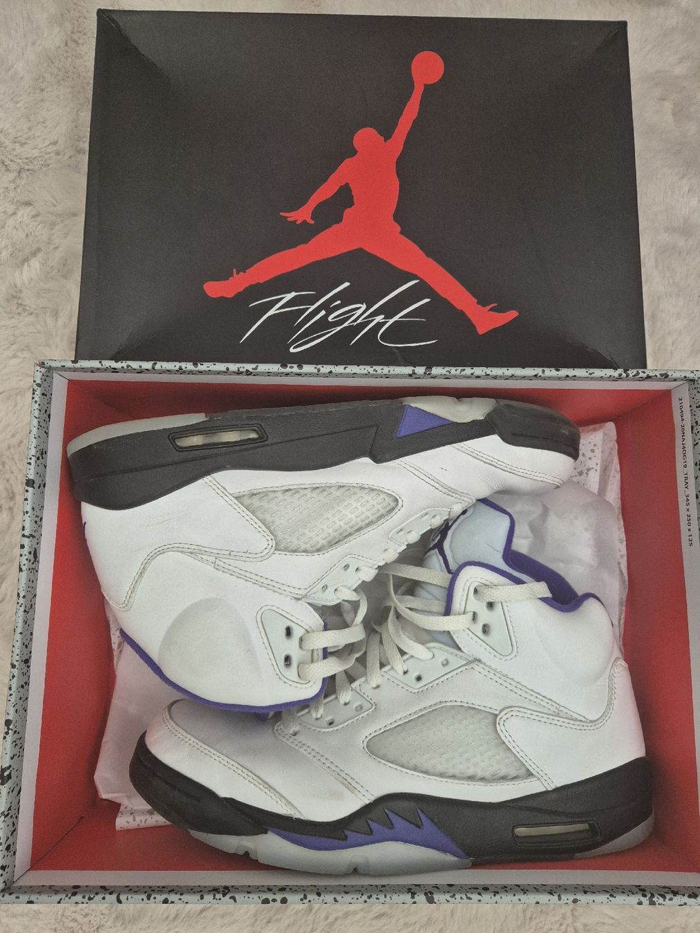 Jordan Scarpe da uomo: Air Jordan 5 Retro "Dark Concord" – Usato da Réchy venduto da Sebastien.Zambaz