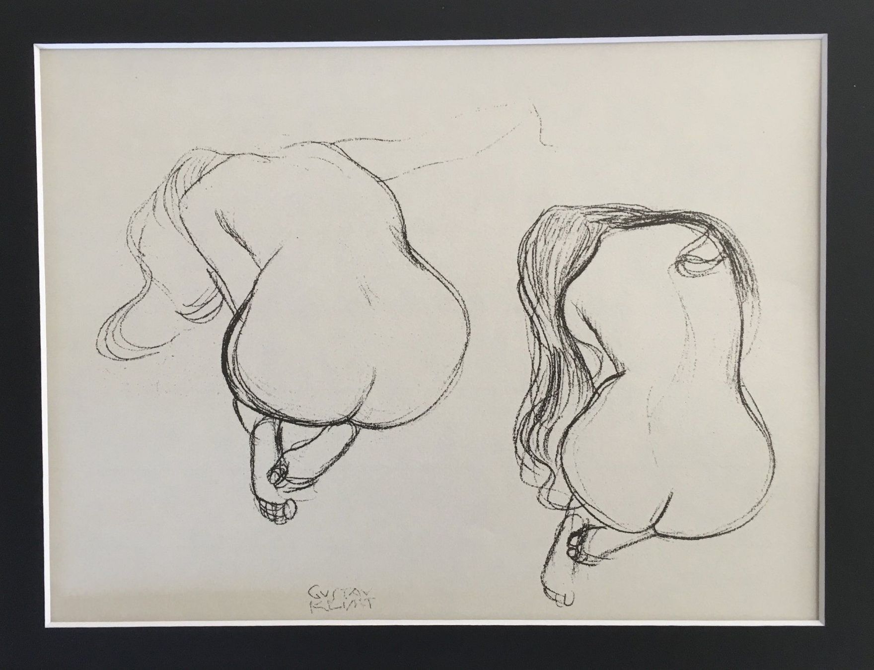 Grafica & Litografie: Gustav Klimt      "2 Studien"   DRUCK – Usato da Nennigkofen venduto da juhit 2