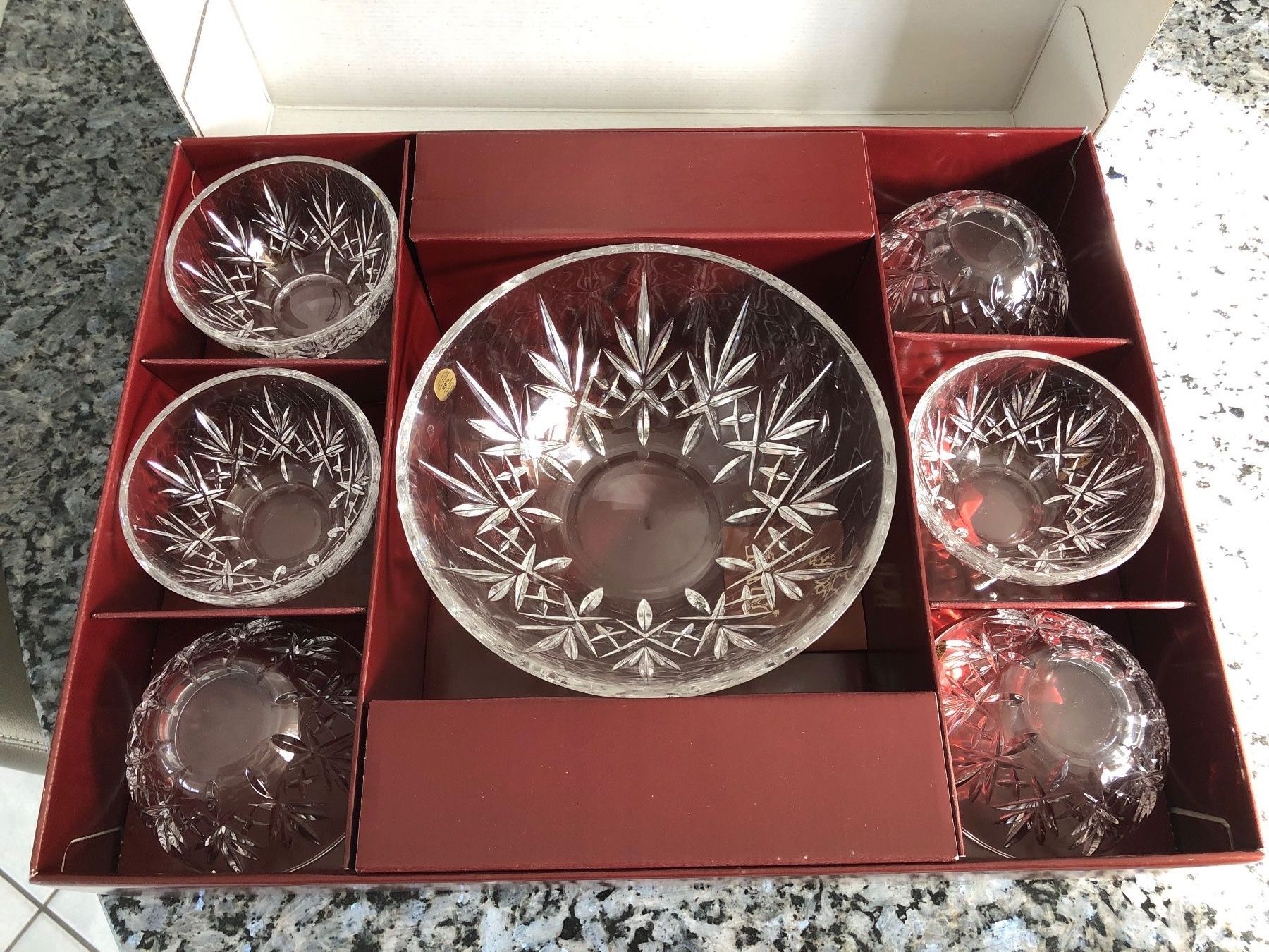 Set di piatti: Service Glas 7-TLG mit Bleikristall – Nuovo (secondo la descrizione) da Hendschiken venduto da Uraniali 1