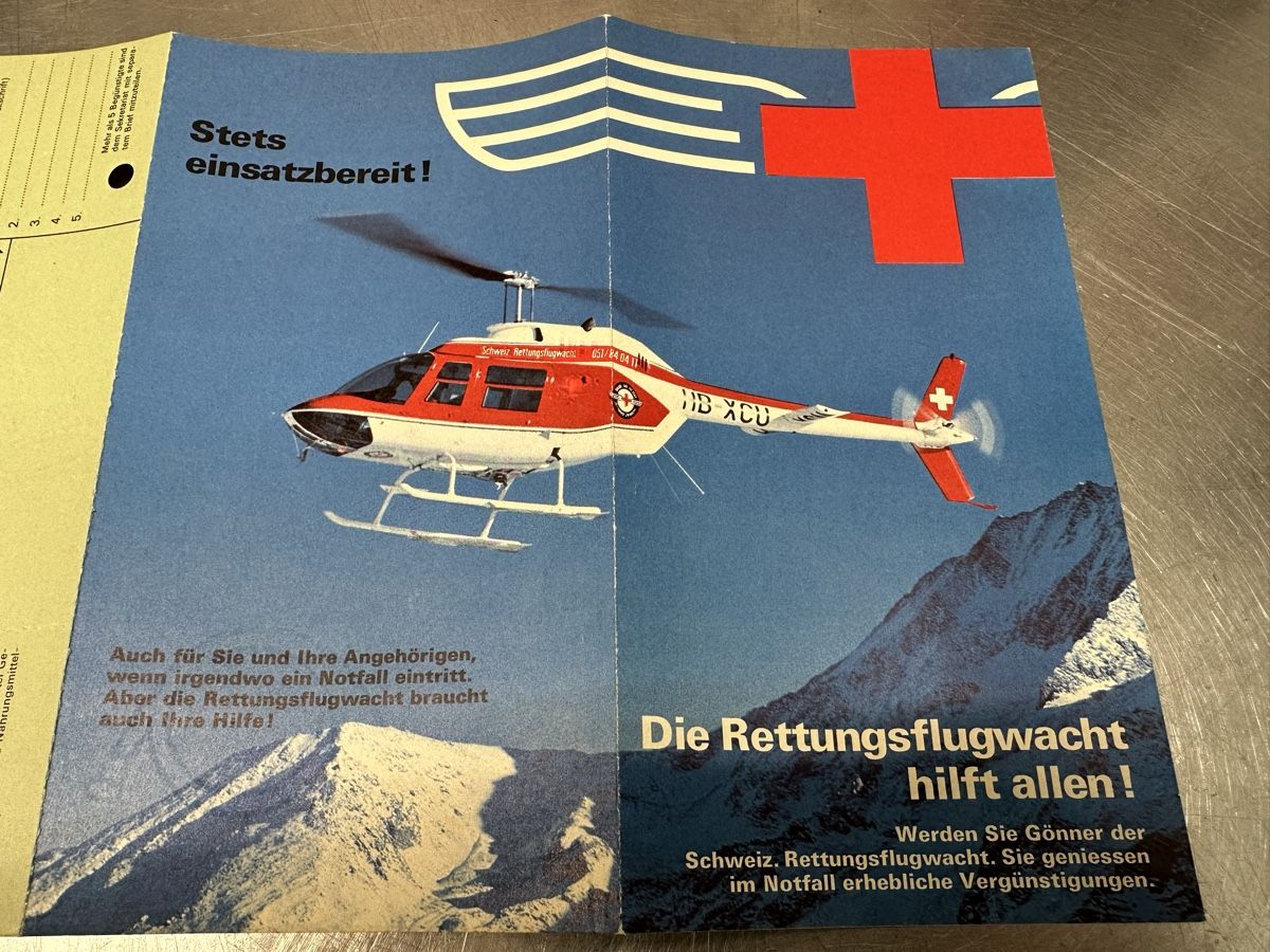 Dokumente: Schweizerische Rettungsflugwacht Prospekt – Gebraucht aus Schwende von weesli 2
