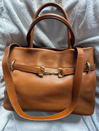 Große Luxus Ledertasche Braun, hergestellt in Italien