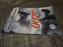 Anleitung zu James Bond 007 Alles oder Nichts GBA
