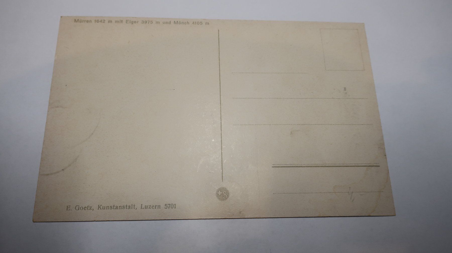 Cartoline postali: Mürren mit Eiger und Mönch – Usato da Cormoret venduto da Pascalll2001 2