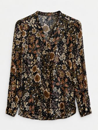 leichte Blumenbluse  – Gr. S, Nile