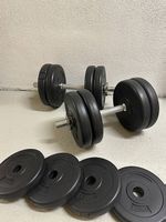Kurzhantel-Set, total ca 29 kg (inkl. Zusatzscheiben)