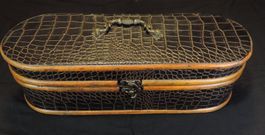 Vintage-Box mit Kroko-Muster, Spanbox