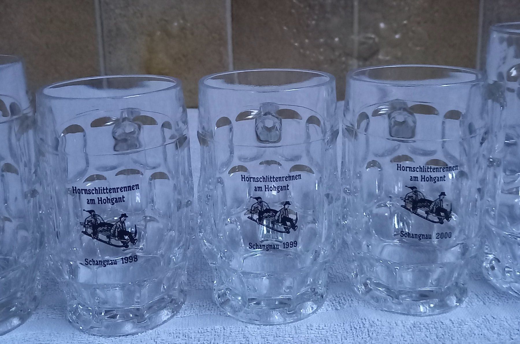 Gläser: BIER - KÜBELI, 5 Stück – Gebraucht aus Marbach LU von Ilrebo 2
