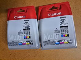 2x Canon PIXMA Multipack Tintenpatronen 571 neu