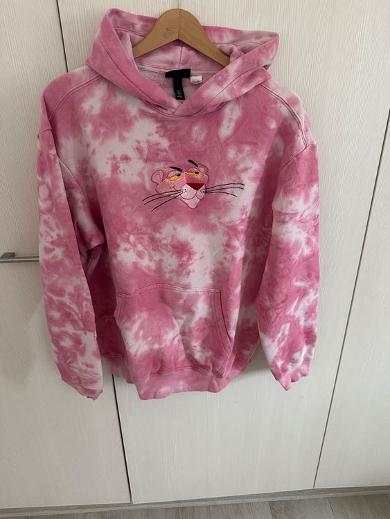 Pinker H&M Hoodie Grösse S, Pink Panther, Batik-Look (Gebraucht